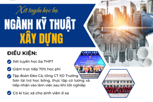 Thông tin tuyển sinh ngành kỹ thuật xây dựng – Trường cao đẳng GTVT Trung Ương 1