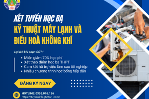 Thông tin tuyển sinh ngành Kỹ thuật Máy lạnh & Điều hòa không khí – Trường cao đẳng GTVT Trung Ương 1
