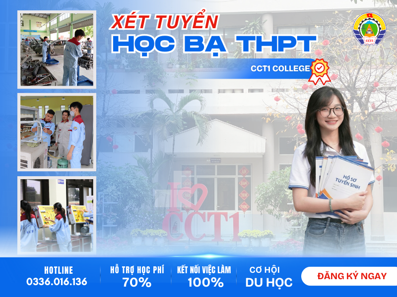 Trường cao đẳng Giao thông Vận tải Trung ưng 1 xét tuyển học bạ THPT