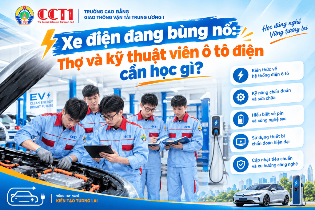 xe điện bùng nổ - sinh viên học những gì
